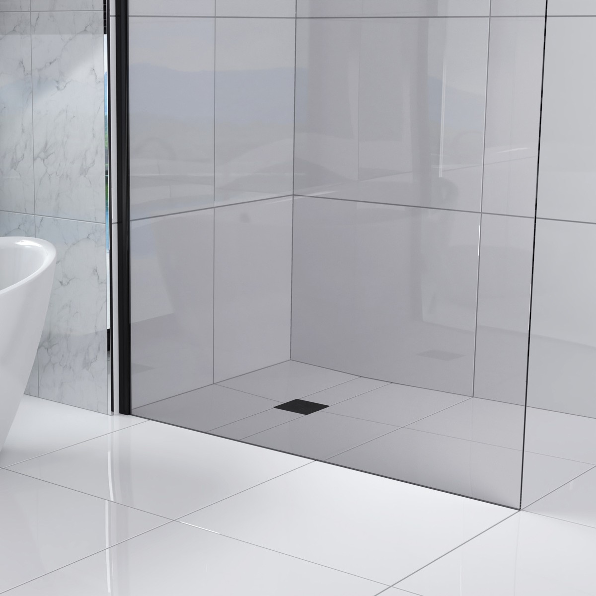 Kudos Aqua4Ma Evolution Shower Deck 1340x1000mm (End Waste)