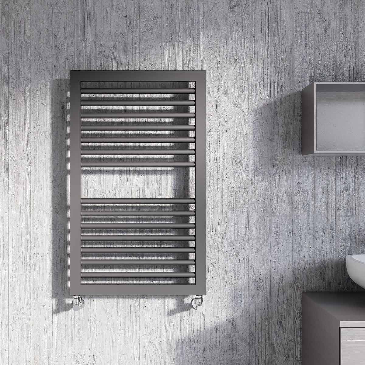 Asti Anthracite Designer Towel Rail Radiator 823x500mm