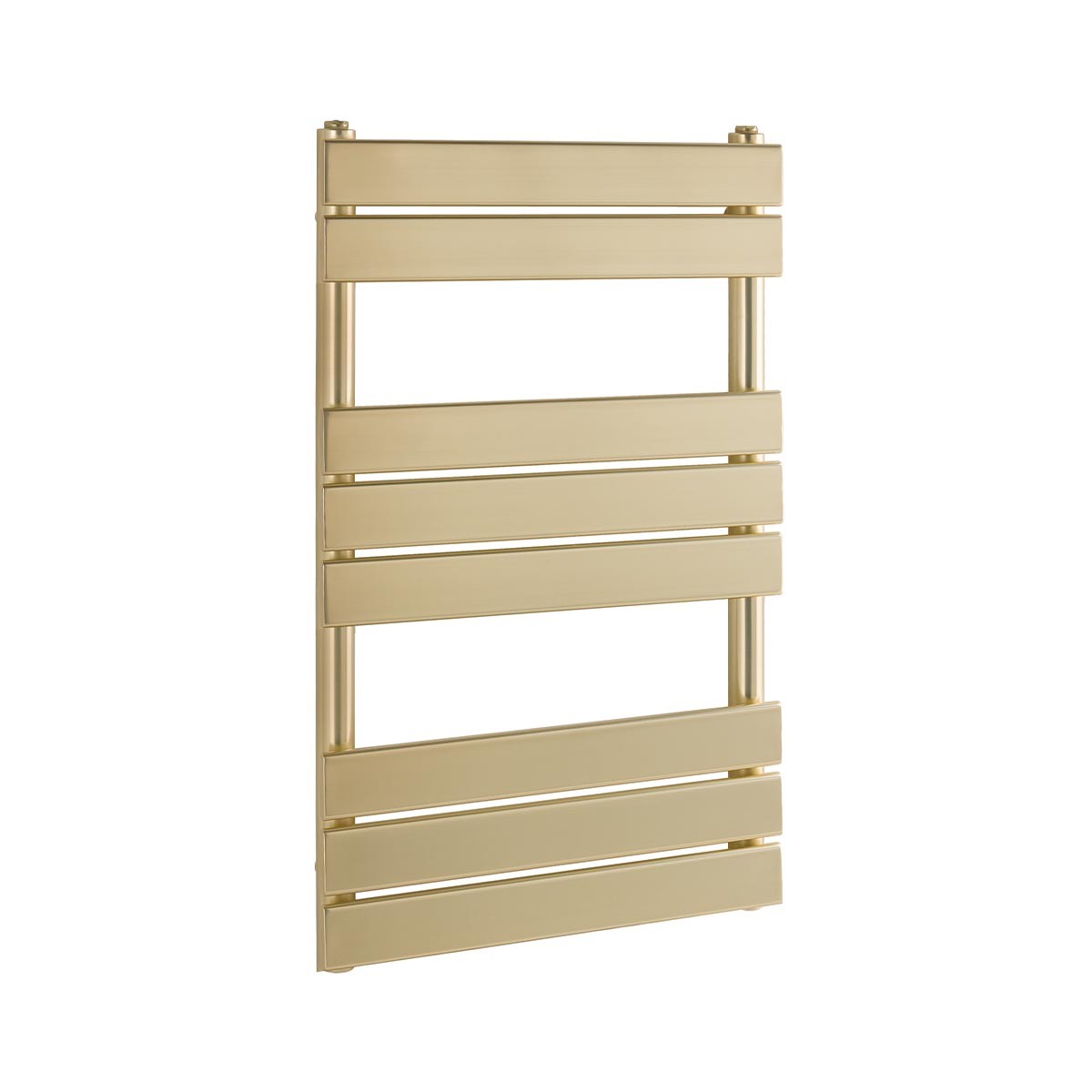 Egadi Brushed Brass Designer Towel Rail Radiator 840x500mm