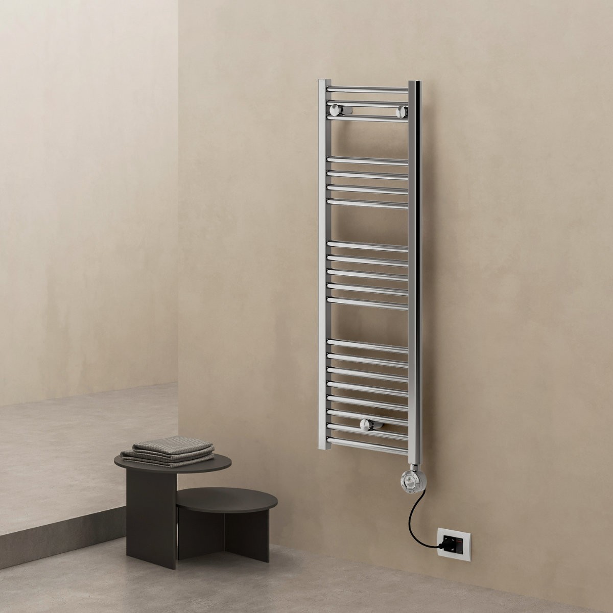 Warma Electric Towel Radiator Chrome 800x500mm