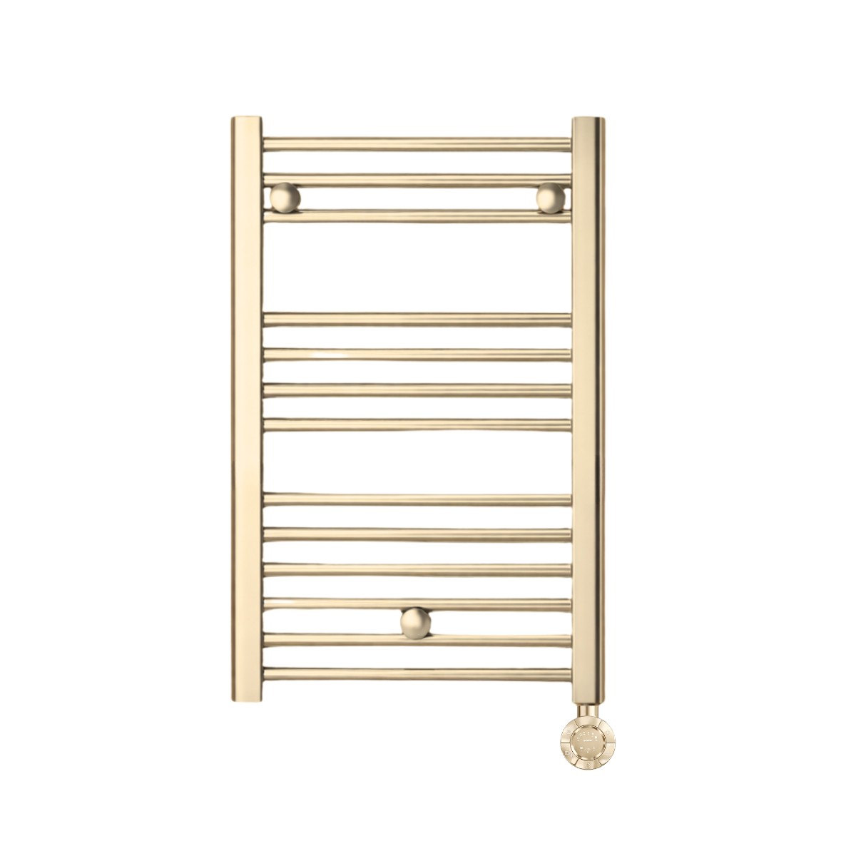 Warma Electric Towel Radiator Brushed Brass 800x500mm