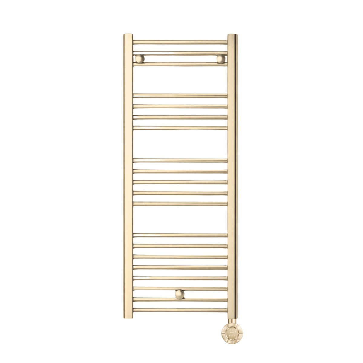 Warma Electric Towel Radiator Brushed Brass 1200x500mm