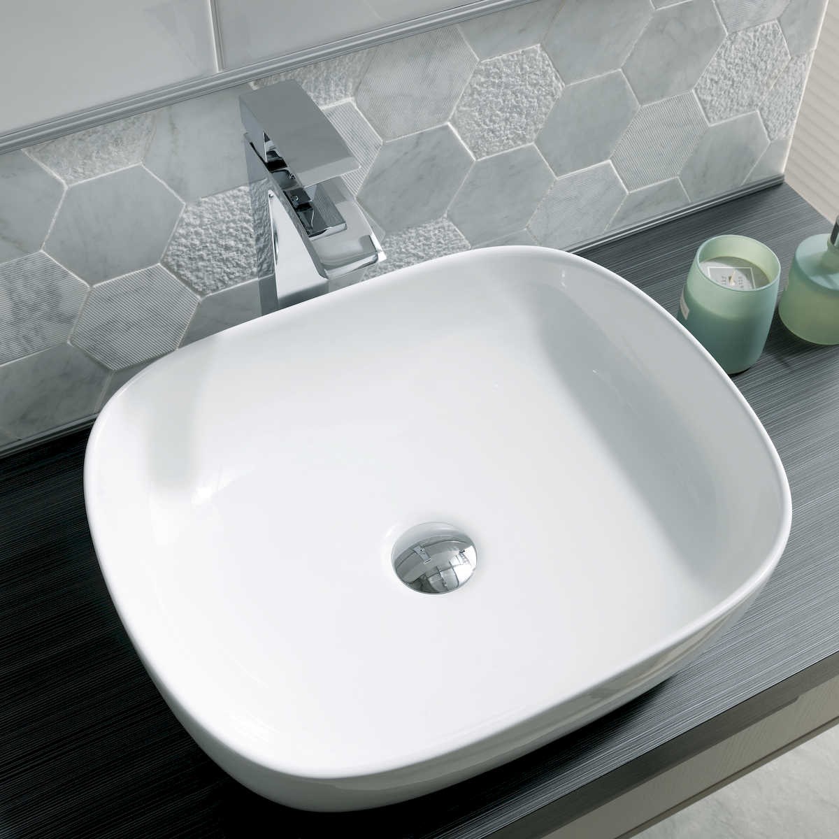 Maya Rectangular Furniture Basin 455mm