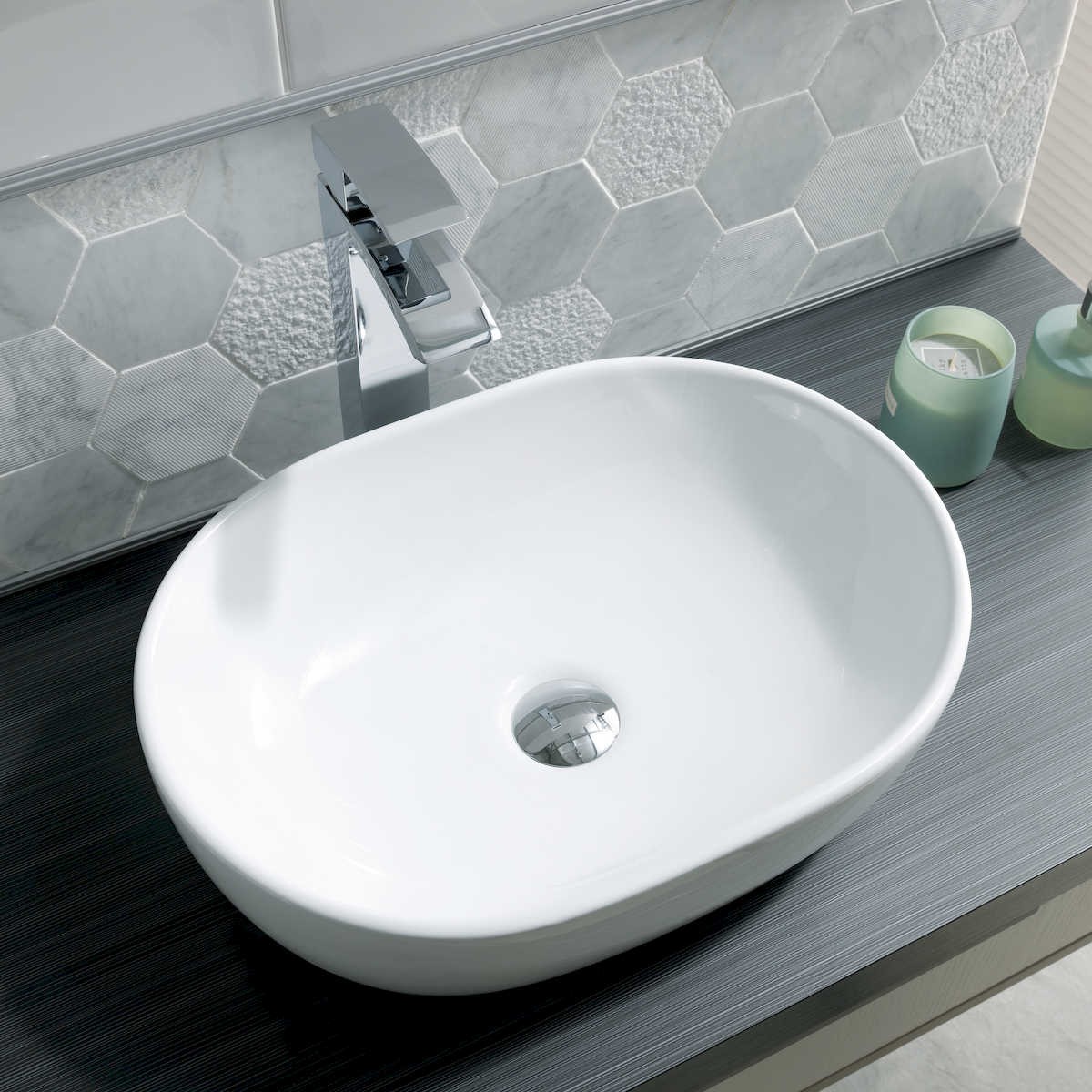 Bella Radius Furniture Basin 475mm