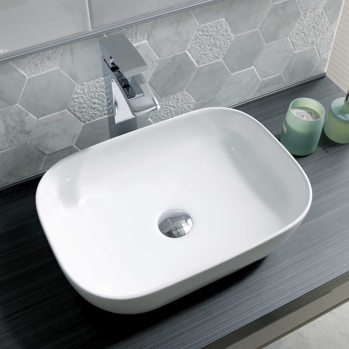 Nova Rectangular Furniture Basin 485mm