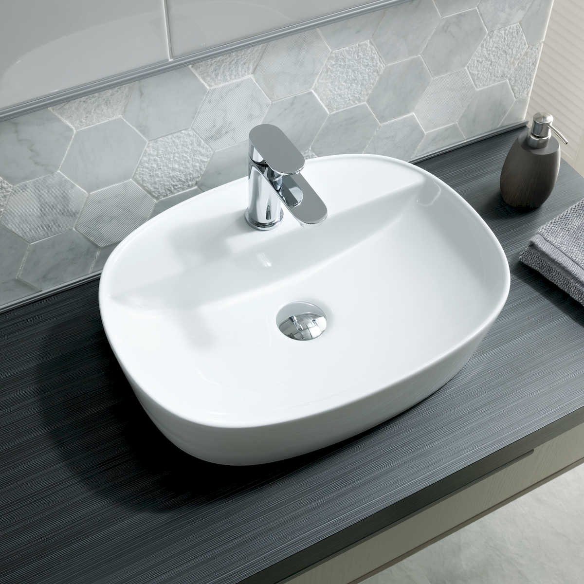 Ava  Radius Furniture Basin 500mm