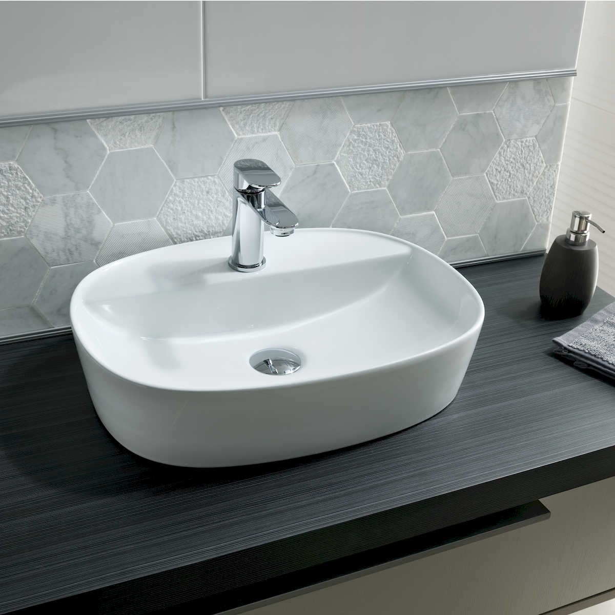 Ava  Radius Furniture Basin 500mm