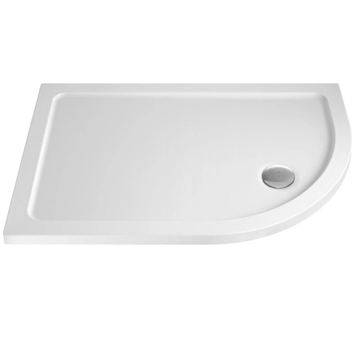 MX Elements Offset Quadrant Stone Resin Shower Tray 1200x900mm Right Hand