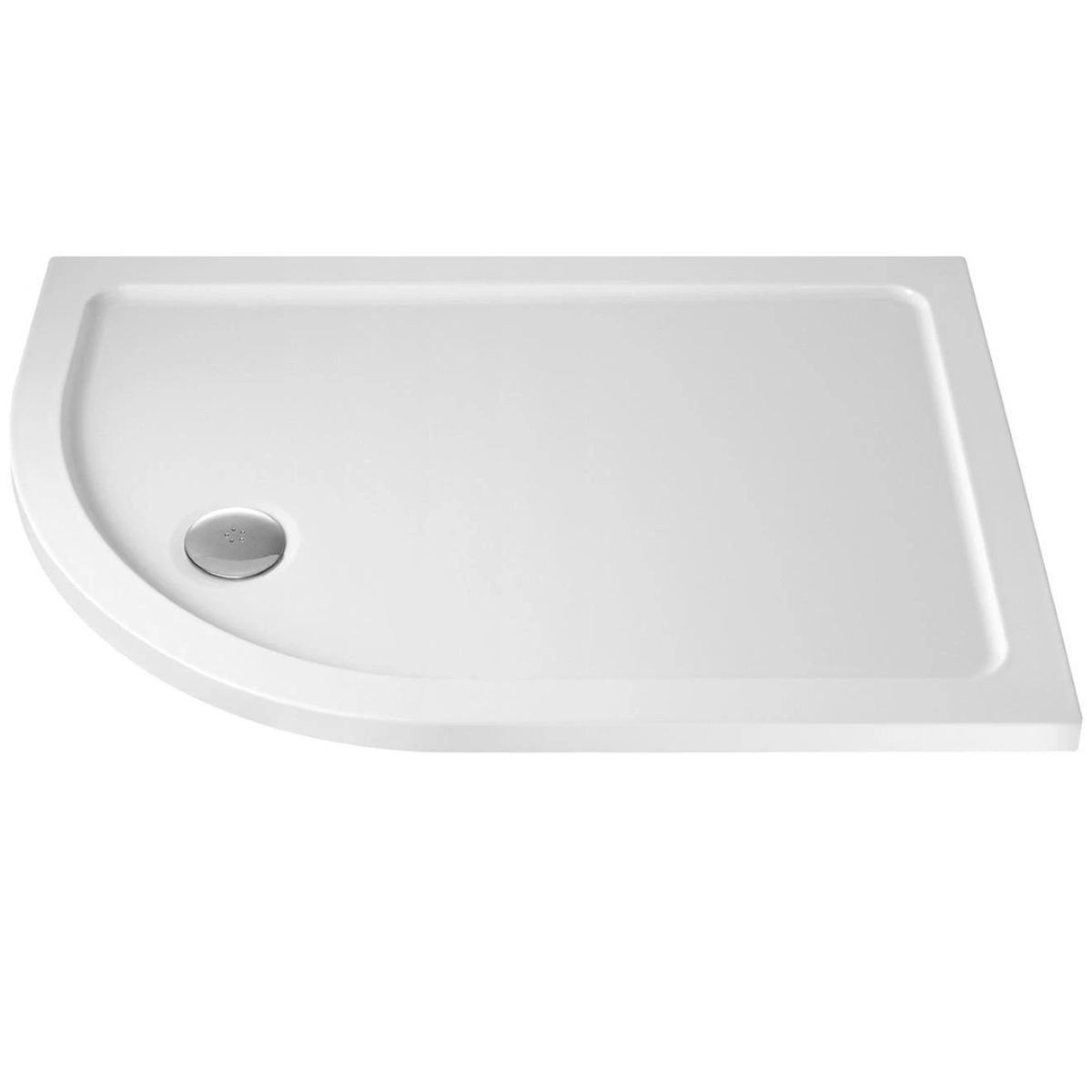 MX Elements Offset Quadrant Stone Resin Shower Tray 1400x800mm Left Hand