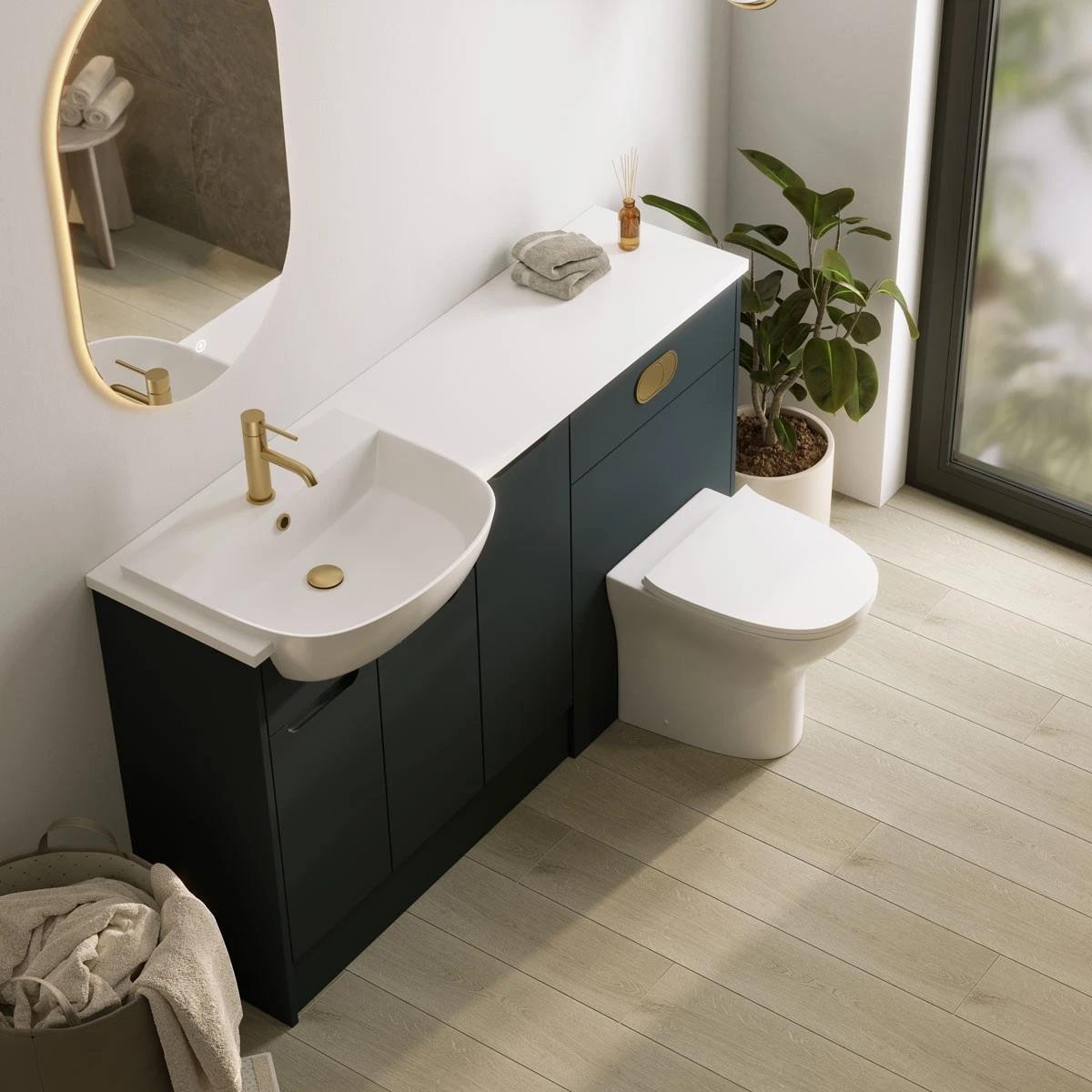 Atria LED Pill Bathroom Mirror 500x800mm