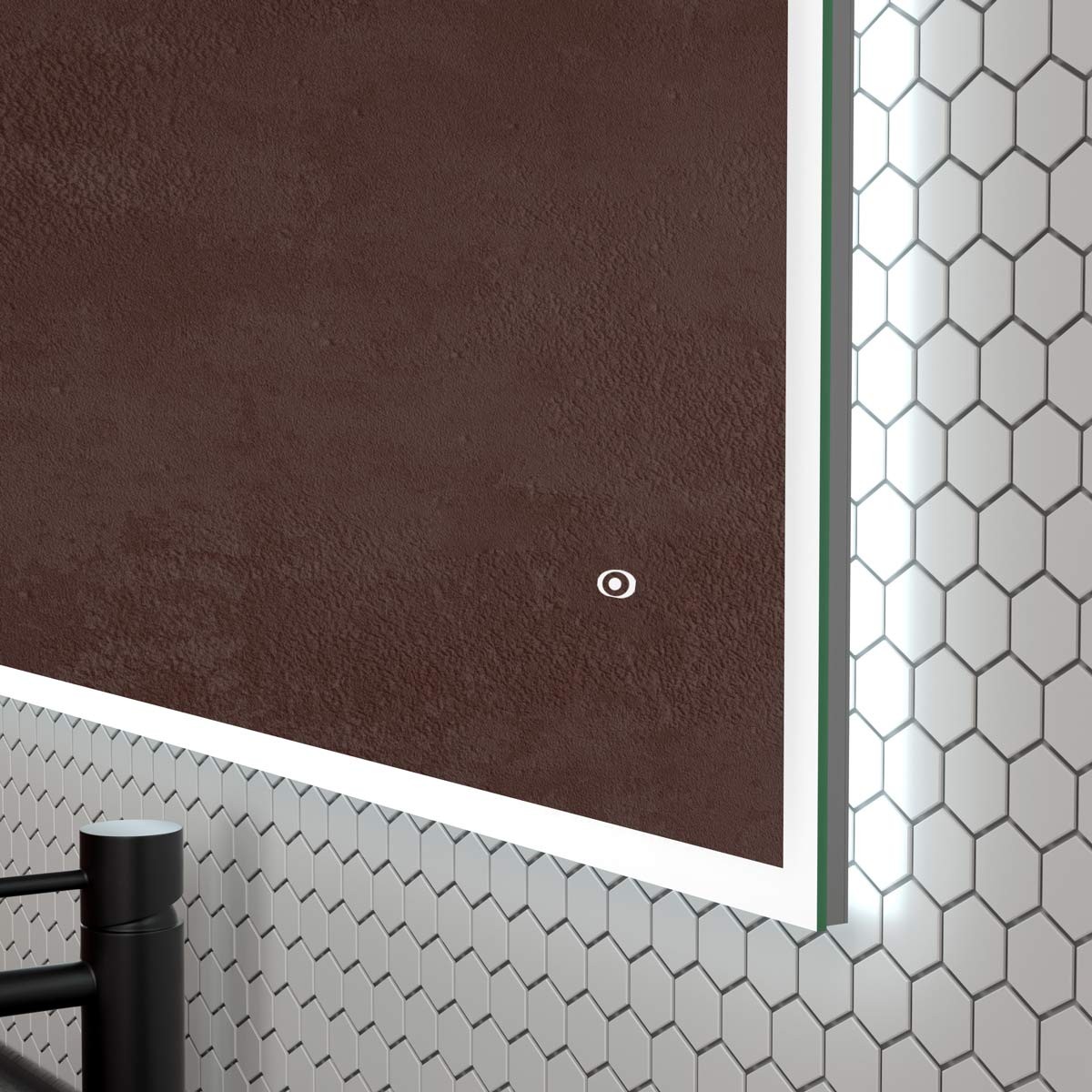 Gleam LED Rectangular Bathroom Mirror 500x700mm