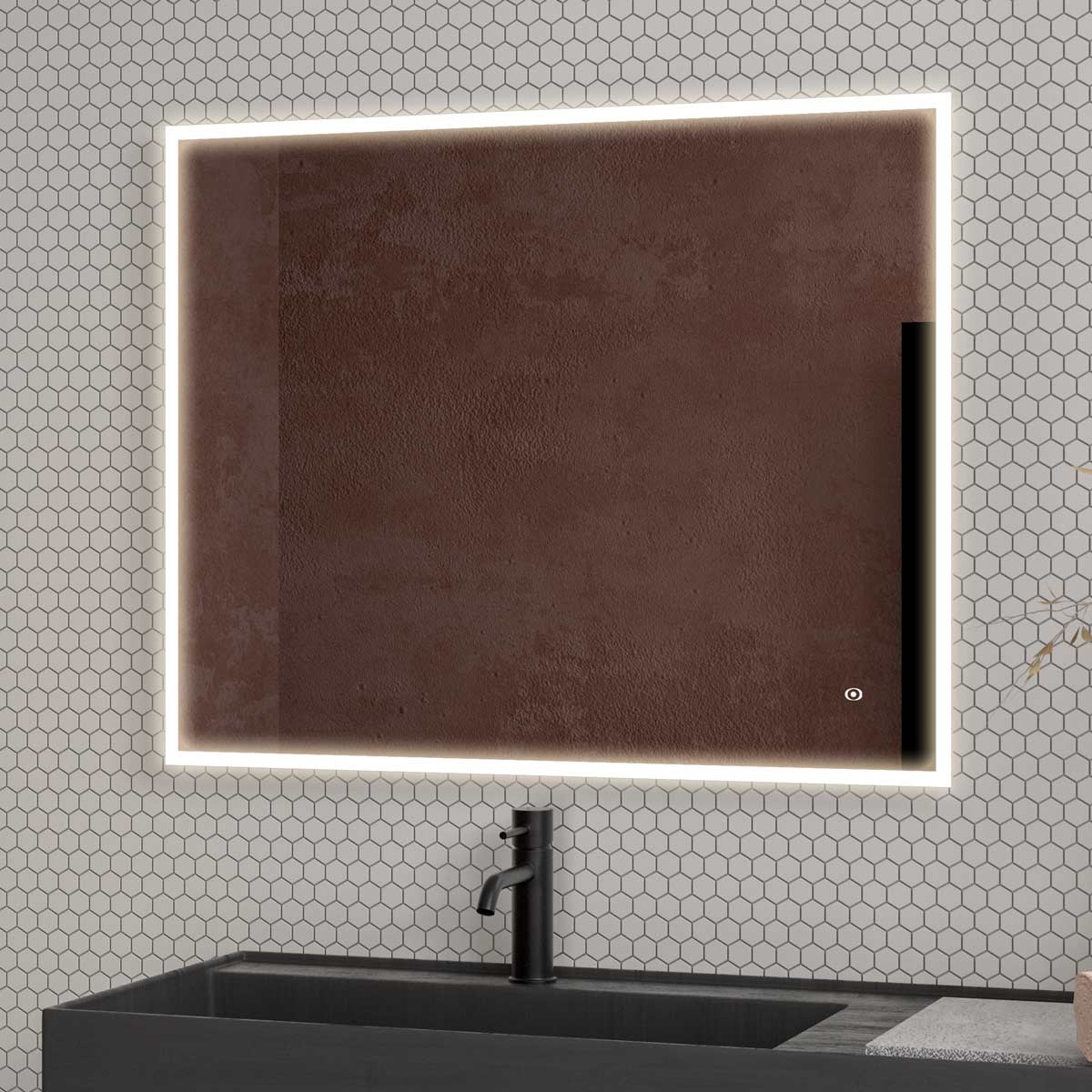 Gleam LED Rectangular Bathroom Mirror 500x700mm