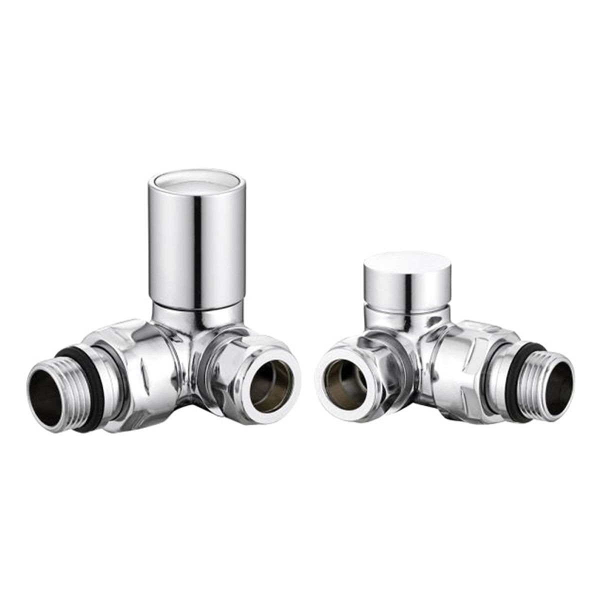 Rondo Chrome Corner Radiator Valves (Pair)