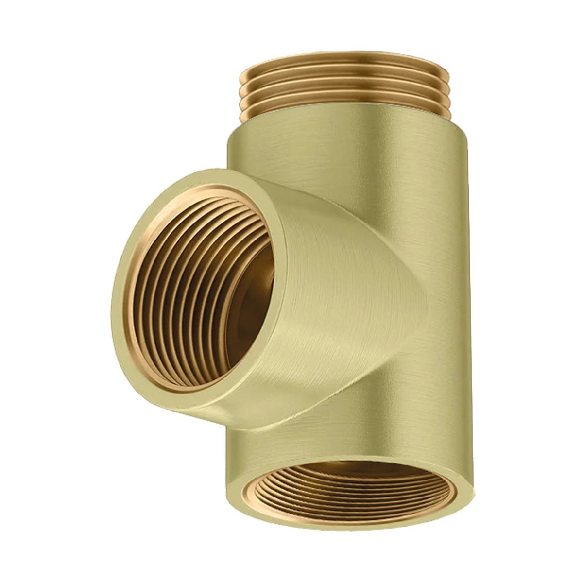 Radiator Element T-Piece Brushed Brass