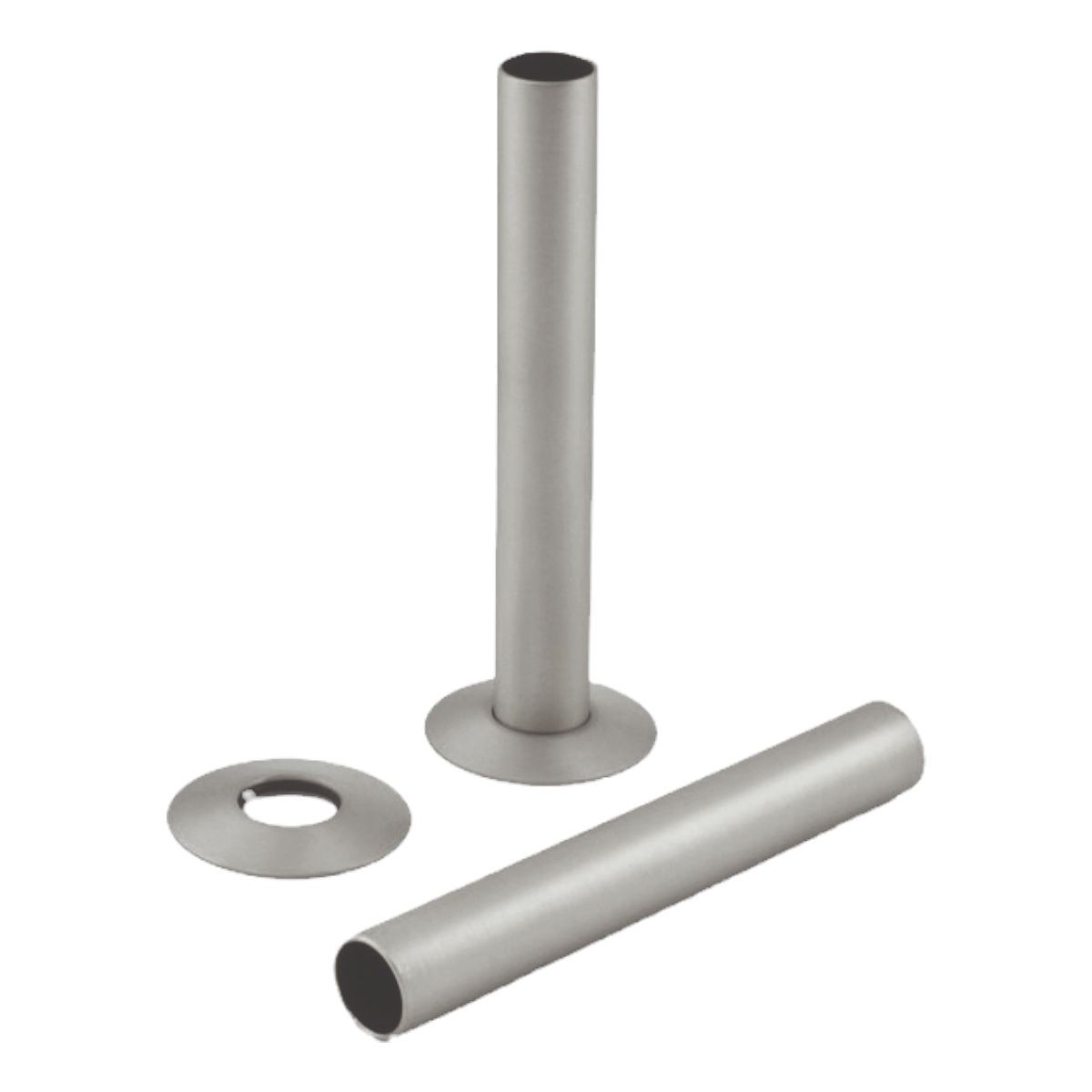 Radiator Pipe Sleeves 18x130mm Brushed Nickel