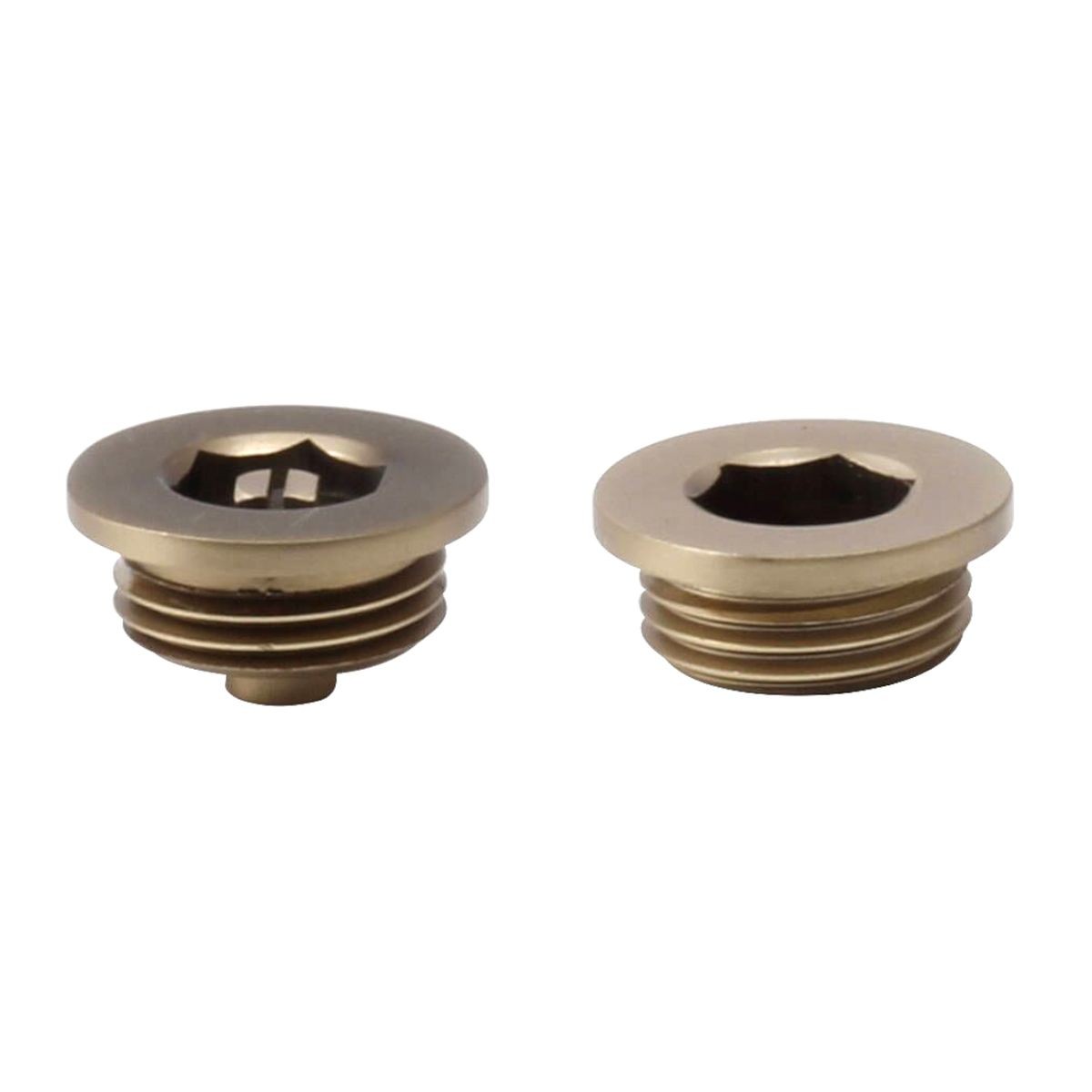 Radiator Air Vent & Plug Brushed Brass