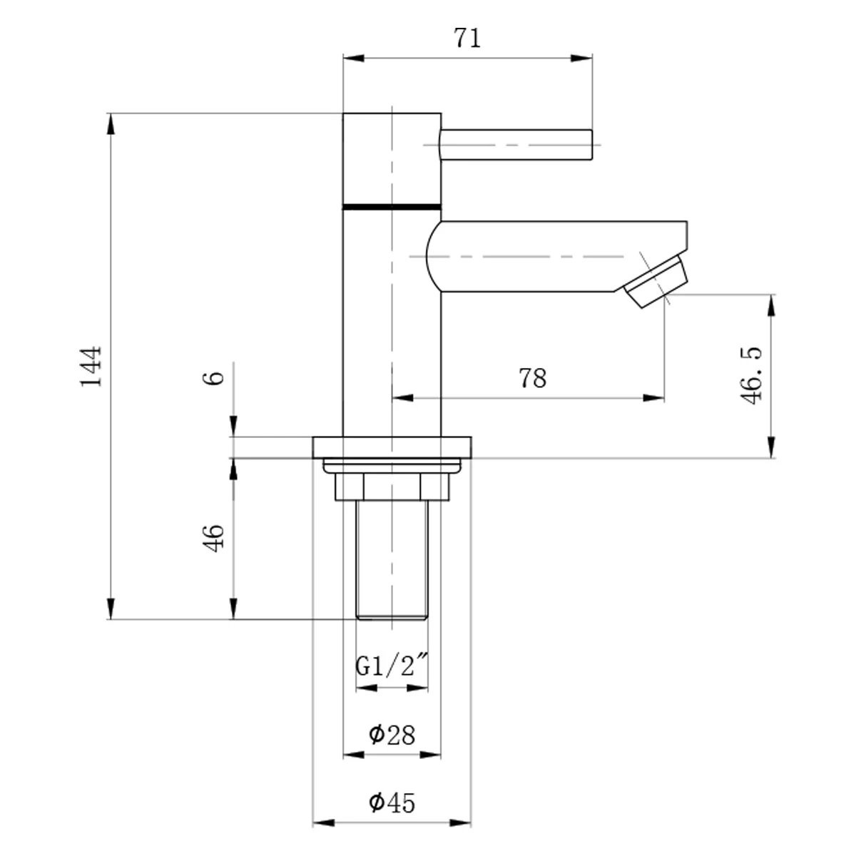 Avon Chrome Basin Taps