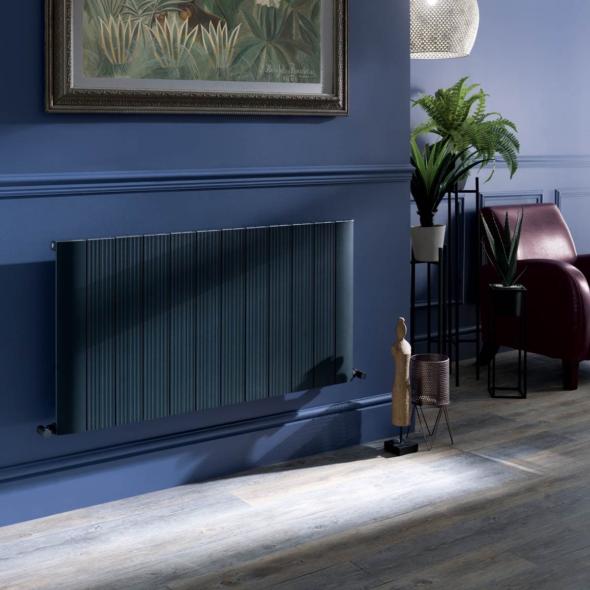 Rene Anthracite Designer Horizontal Radiator 600x1135mm