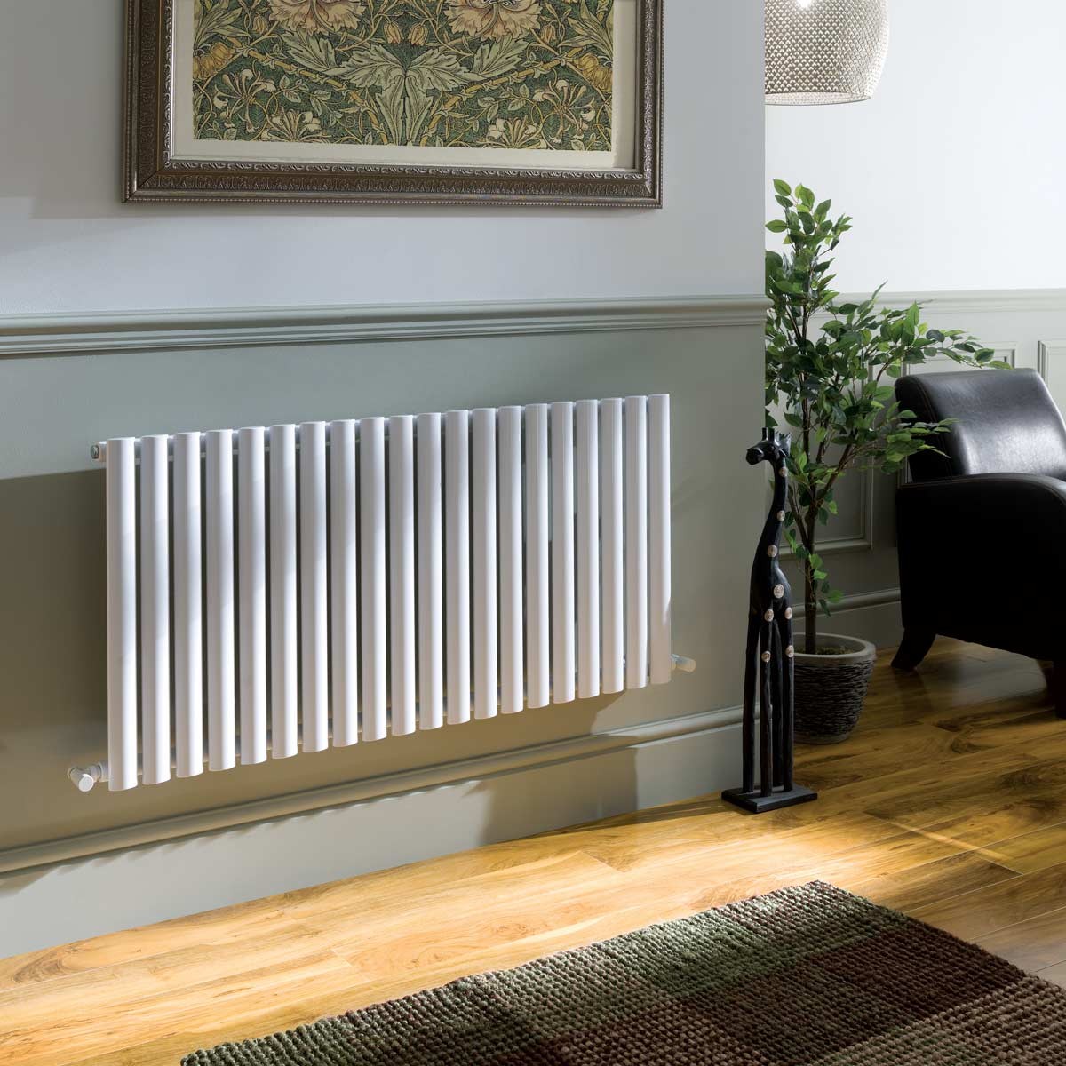 Koda White Designer Horizontal Radiator 600x840mm