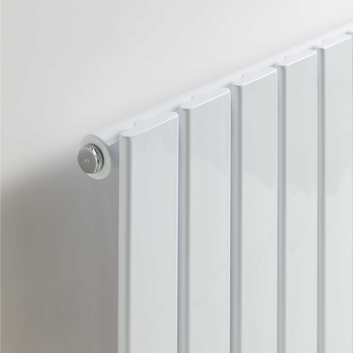 Narvi White Designer Horizontal Radiator 600x1212mm