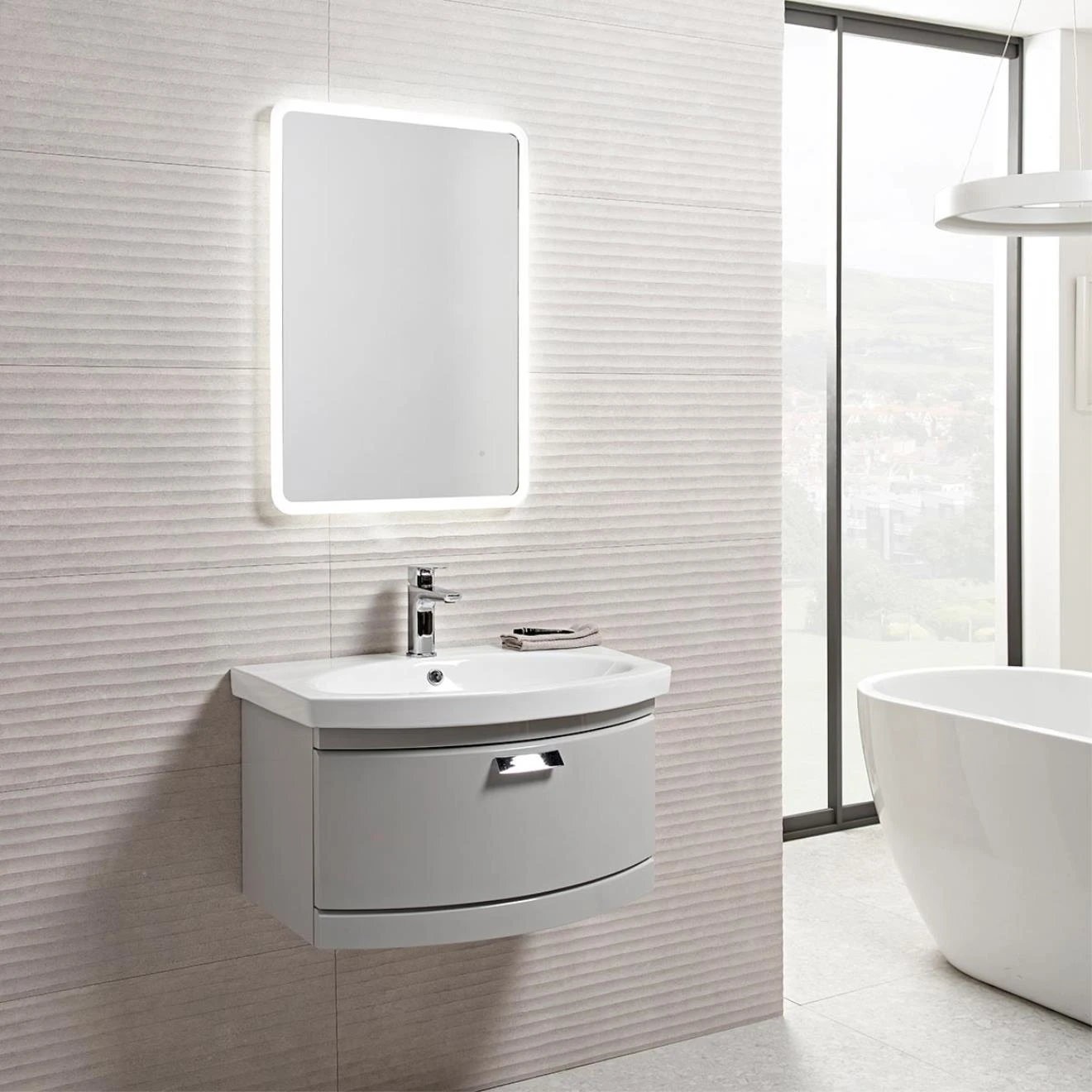 Aster Slim Illuminated Mirror 700x500mm