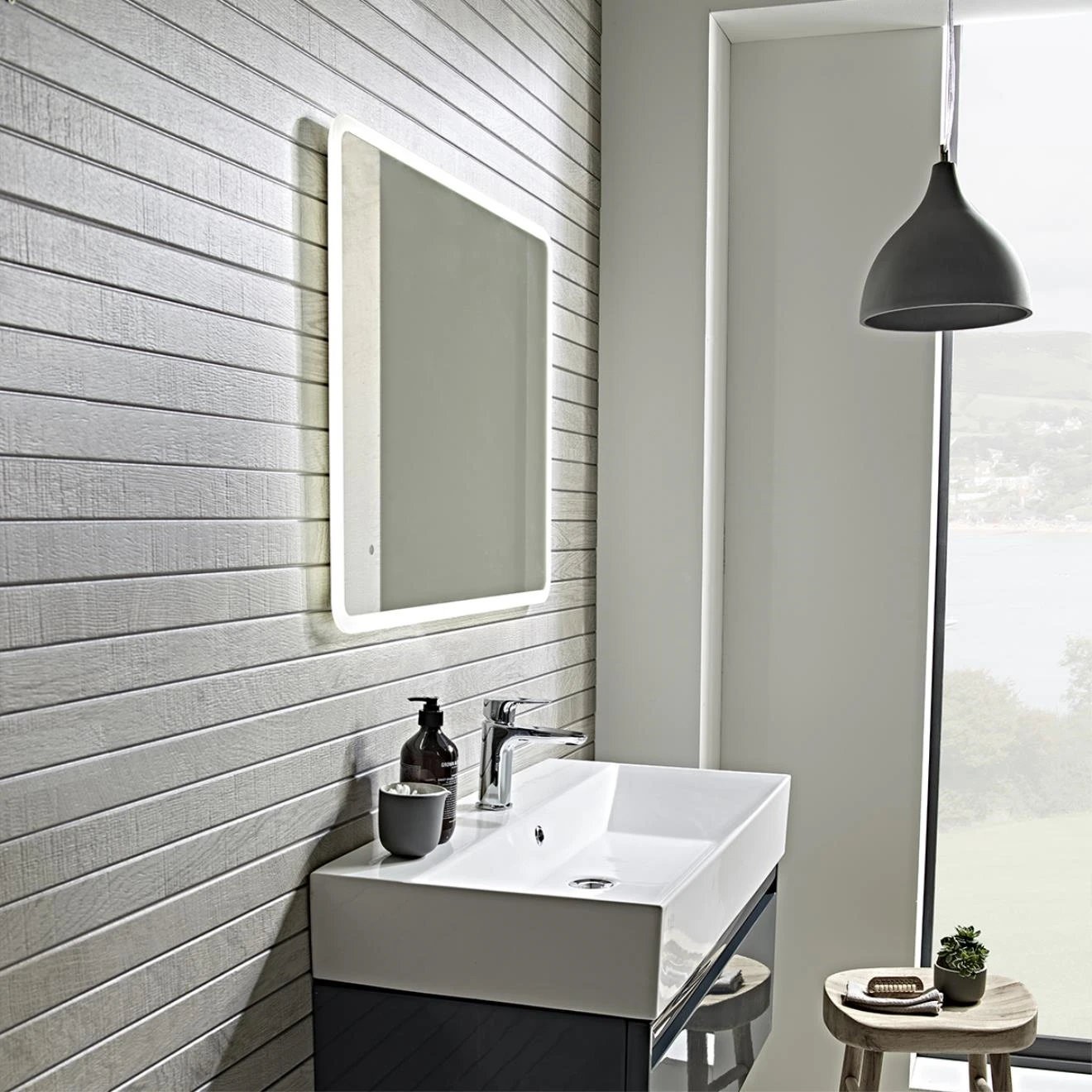 Aster Slim Illuminated Mirror 700x500mm