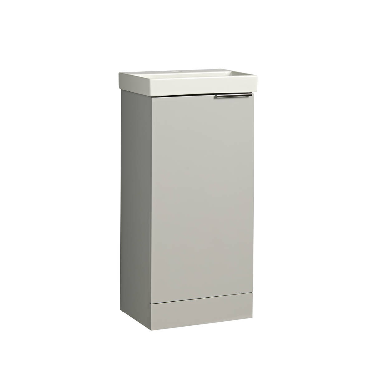 Cadence Gloss Light Grey Cloakroom Vanity Unit & Ceramic Basin 400mm
