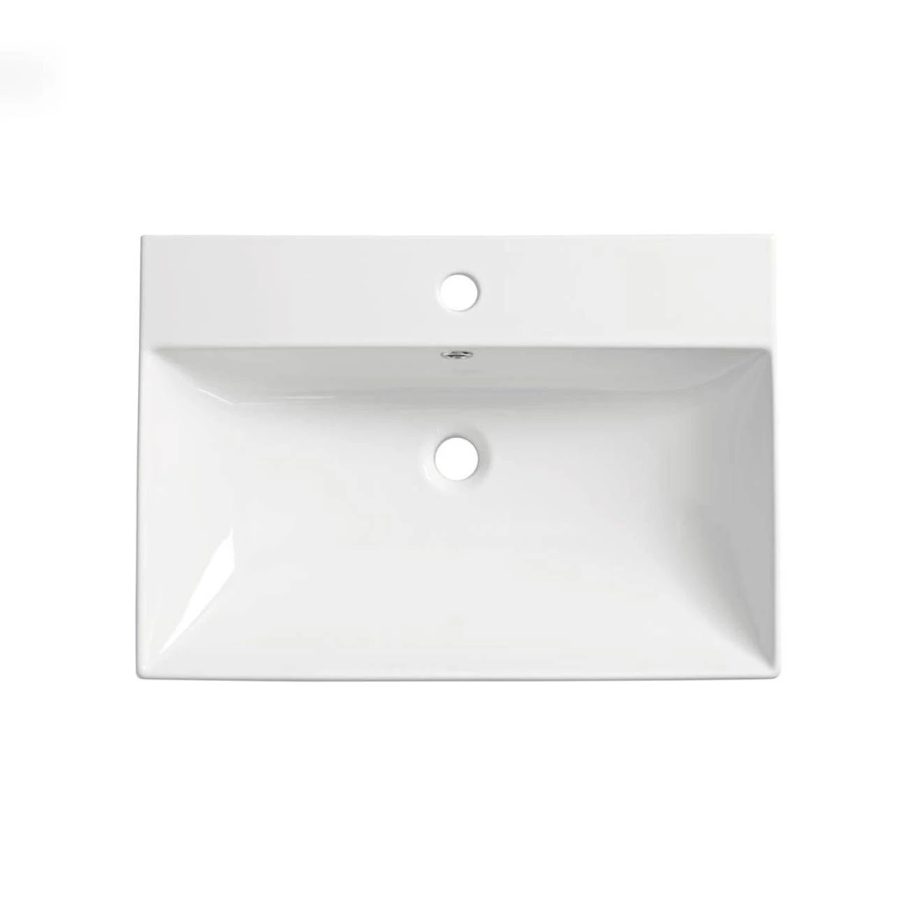 Tavistock Cadence Gloss Light Grey Double Drawer Wall Hung Vanity Unit & Ceramic Basin 600mm