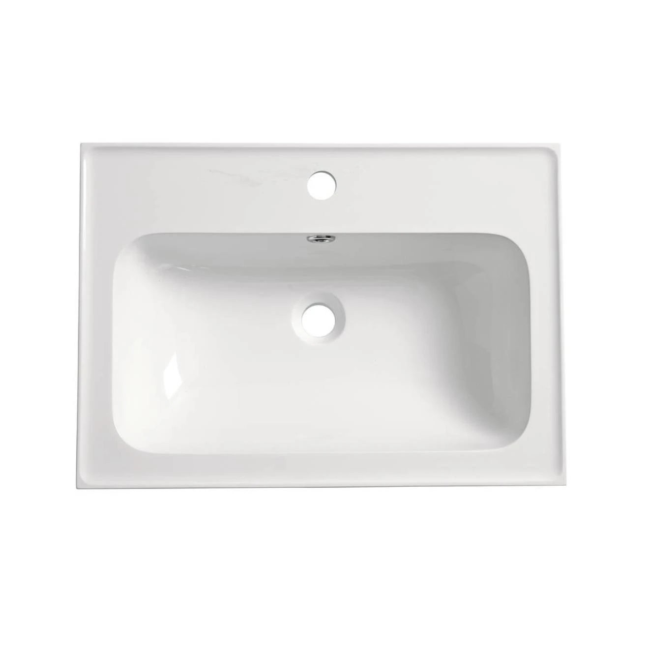 Tavistock Cadence Gloss Light Grey Double Drawer Wall Hung Vanity Unit & Isocast Basin 600mm