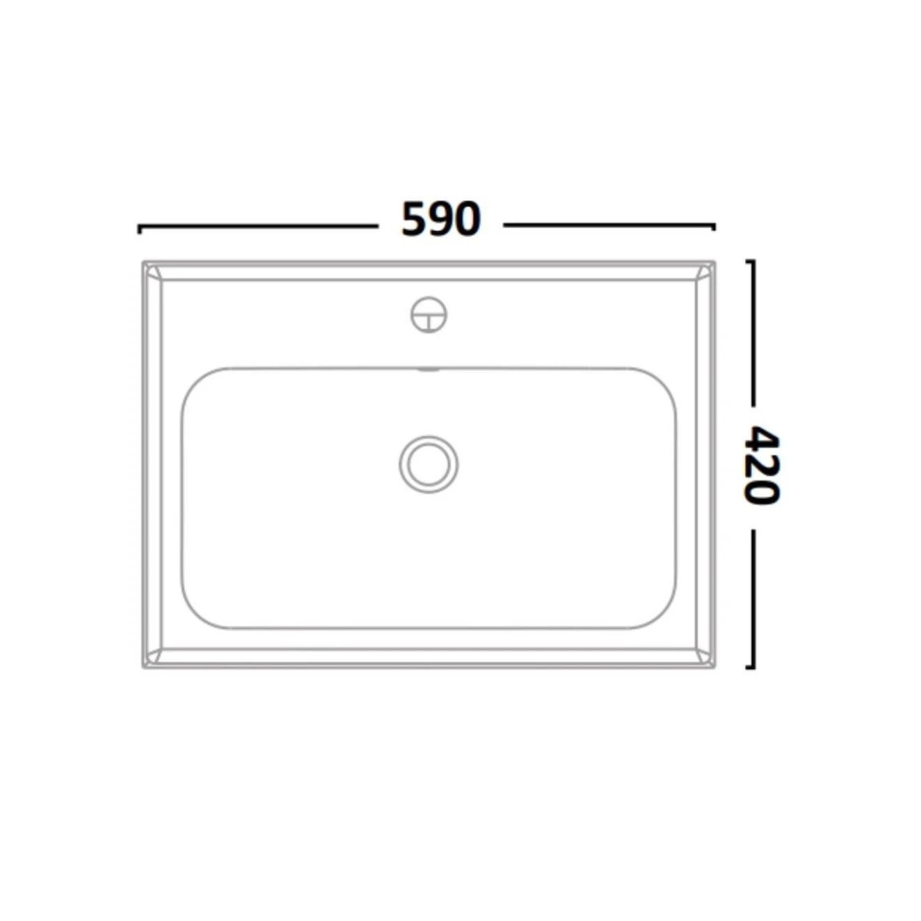 Tavistock Cadence Gloss Light Grey Double Drawer Wall Hung Vanity Unit & Isocast Basin 600mm