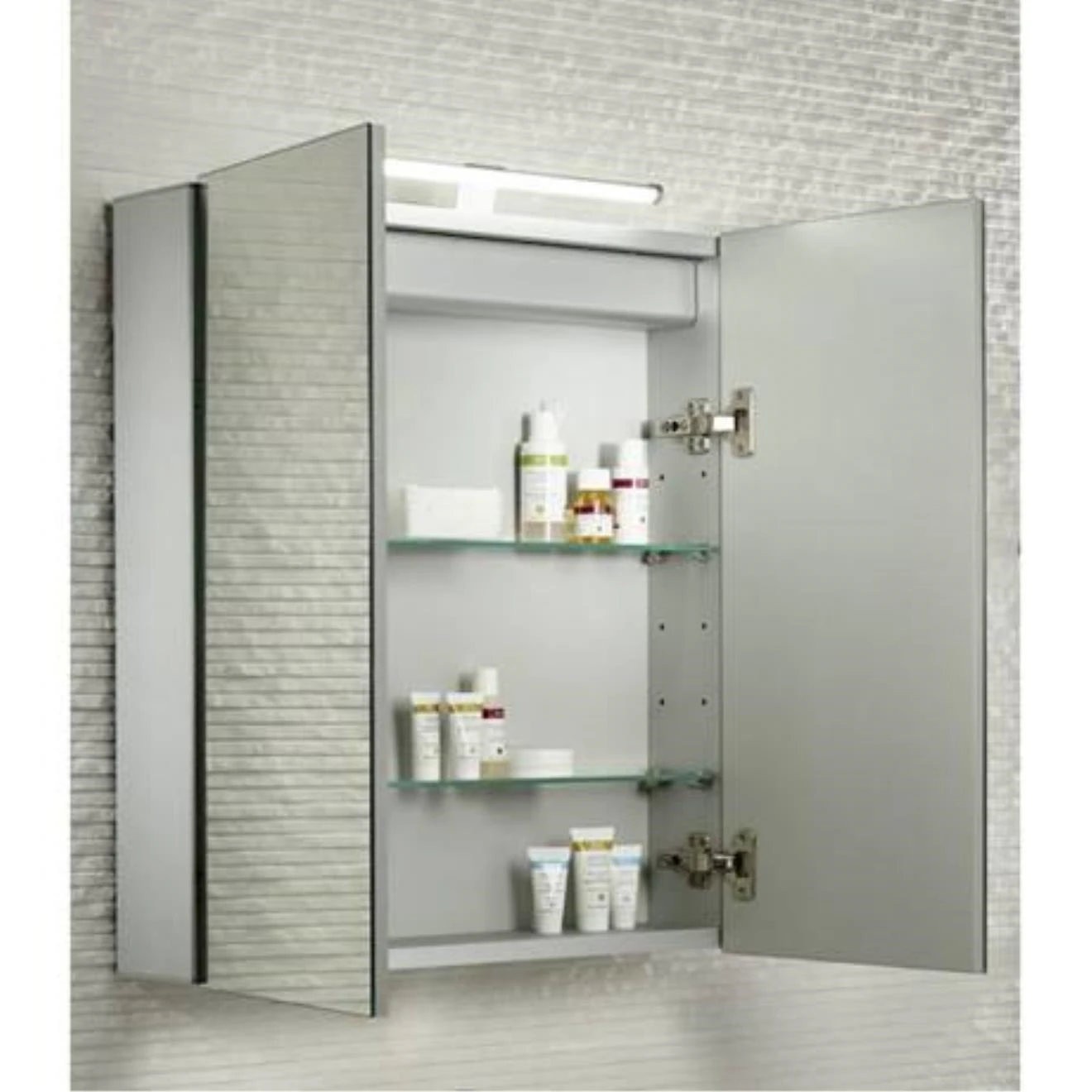 Conduct Aluminium Double Door Bathroom Cabinet 600x650mm