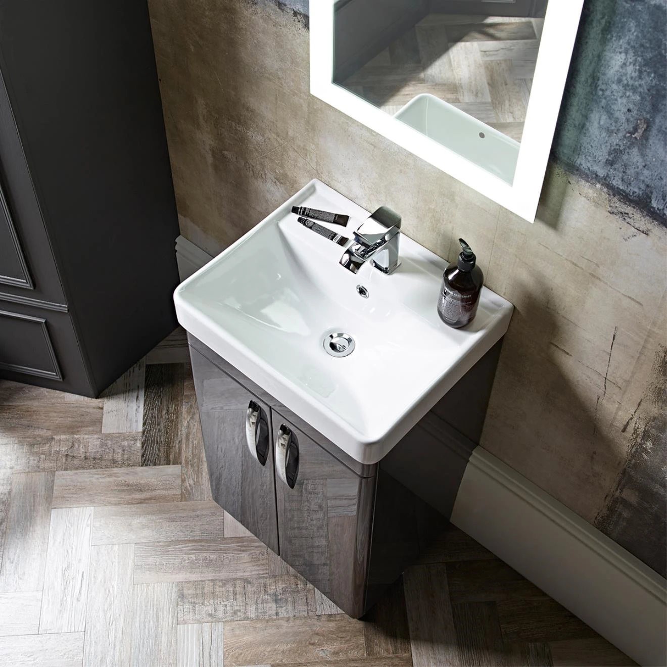 Tavistock Compass Gloss Clay Vanity Unit & Basin 500mm