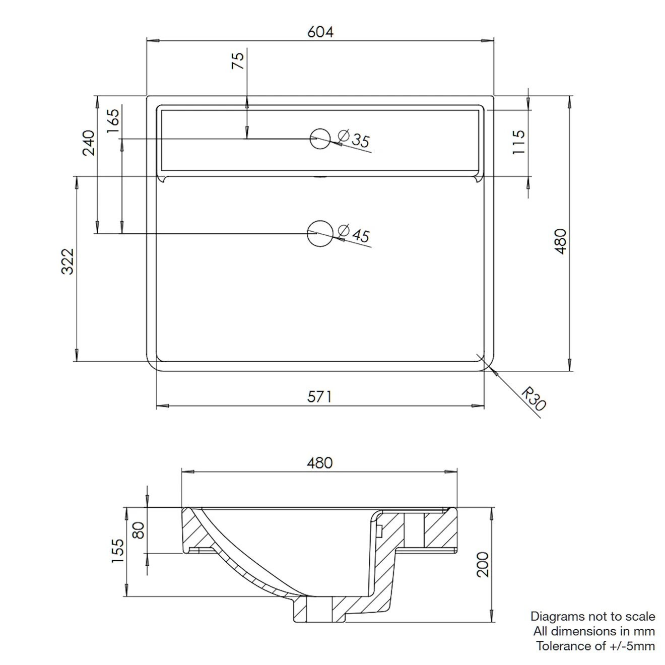 Tavistock Compass Gloss Clay Vanity Unit & Basin 600mm
