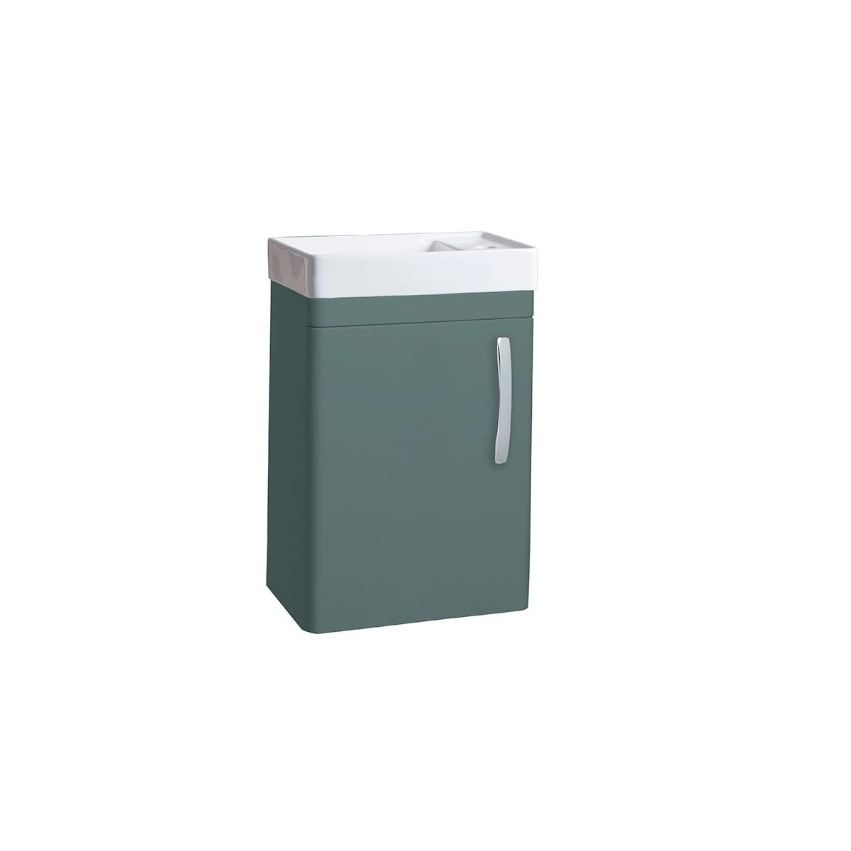 Tavistock Compass Matt Viridian Green Wall Hung  Cloakroom Vanity Unit & Basin 450mm