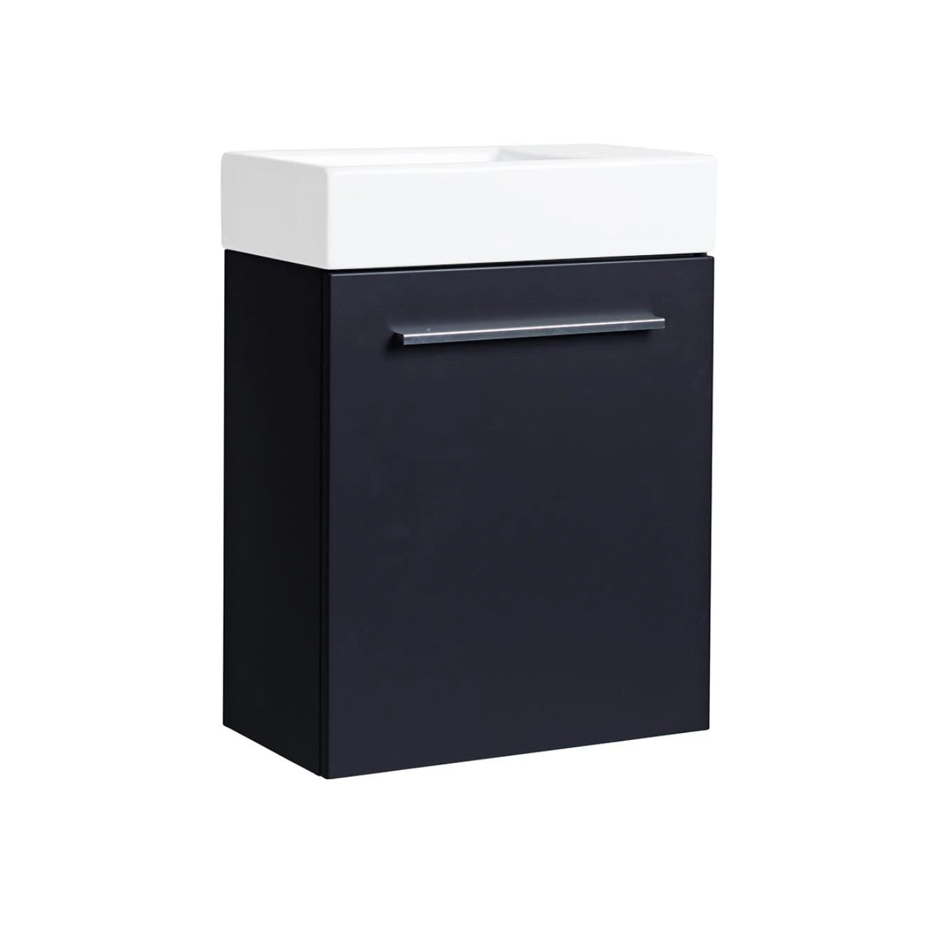 Tavistock Kobe Storm Grey Wall Hung Cloakroom Vanity Unit & Basin 450mm