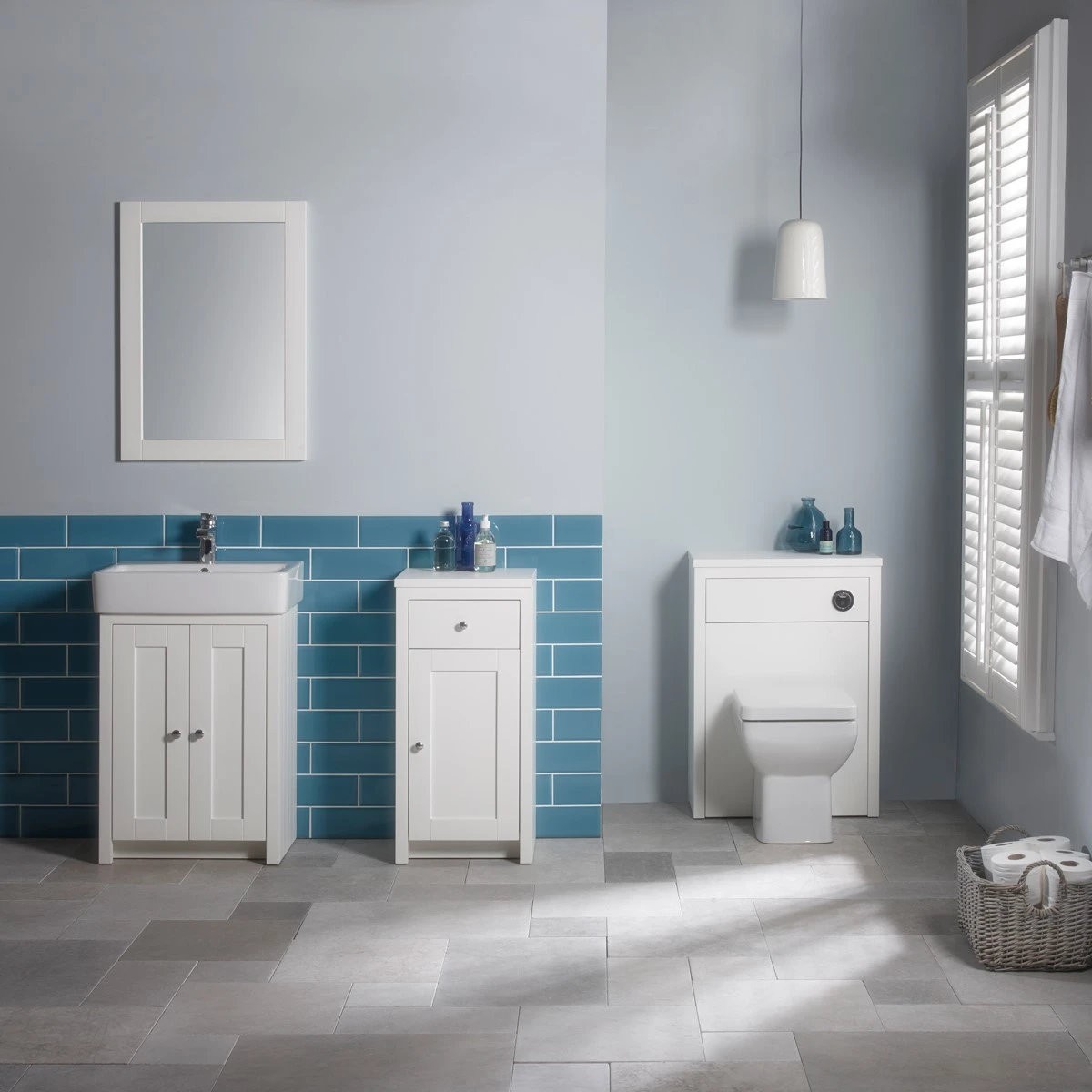 Tavistock Lansdown Linen White Vanity Unit & Basin 700mm