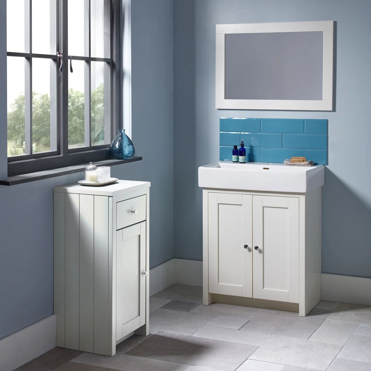 Tavistock Lansdown Linen White Vanity Unit & Basin 700mm