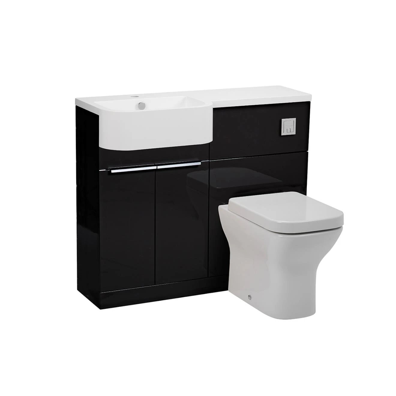 Tavistock Match Gloss Clay Combination Unit & Basin 1000mm Left Hand