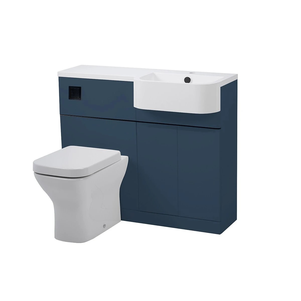 Tavistock Match Matt Oxford Blue Combination Unit & Basin 1000mm Right Hand 