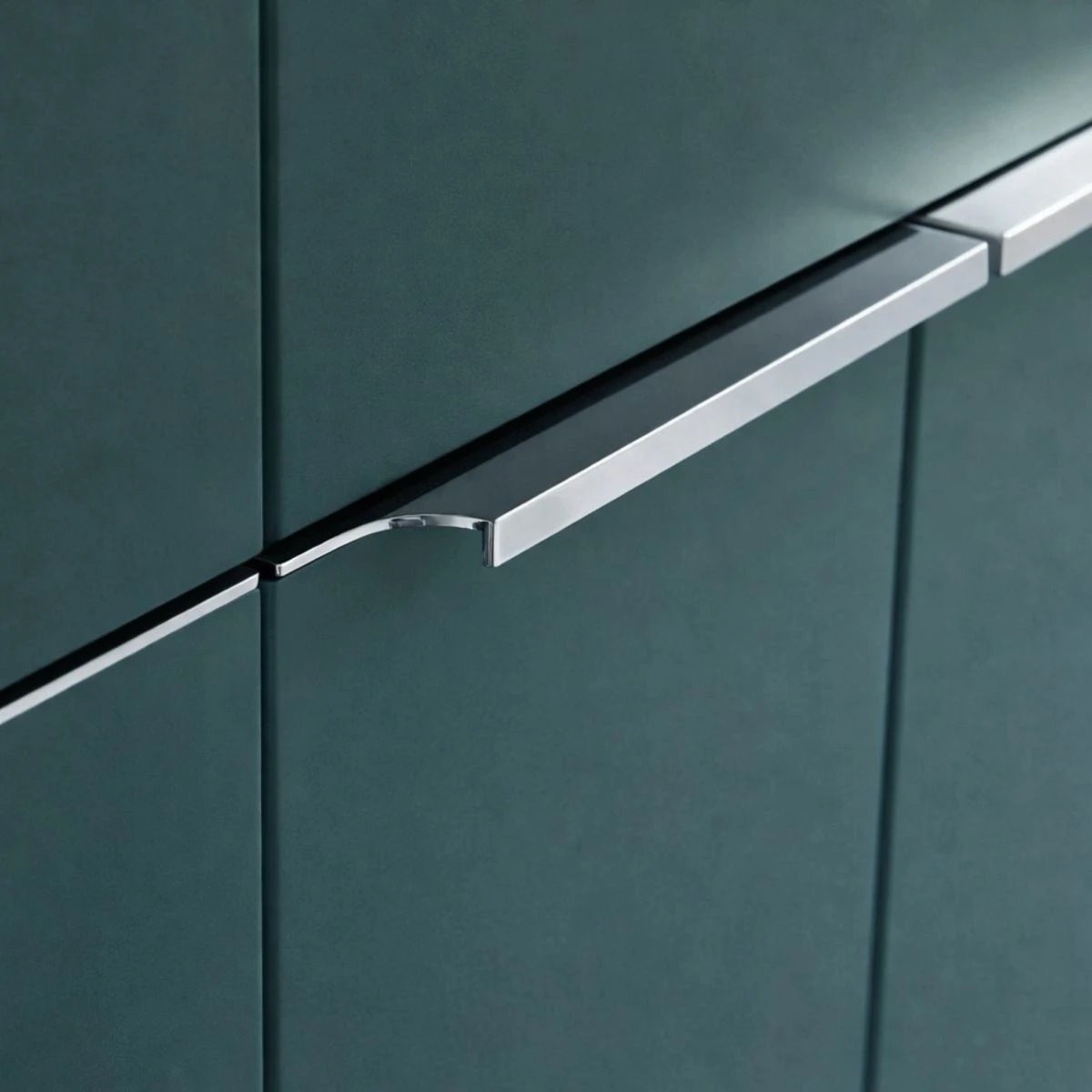 Tavistock Match Matt Viridian Green Combination Unit & Basin with Chrome Handles 1000mm Right Hand