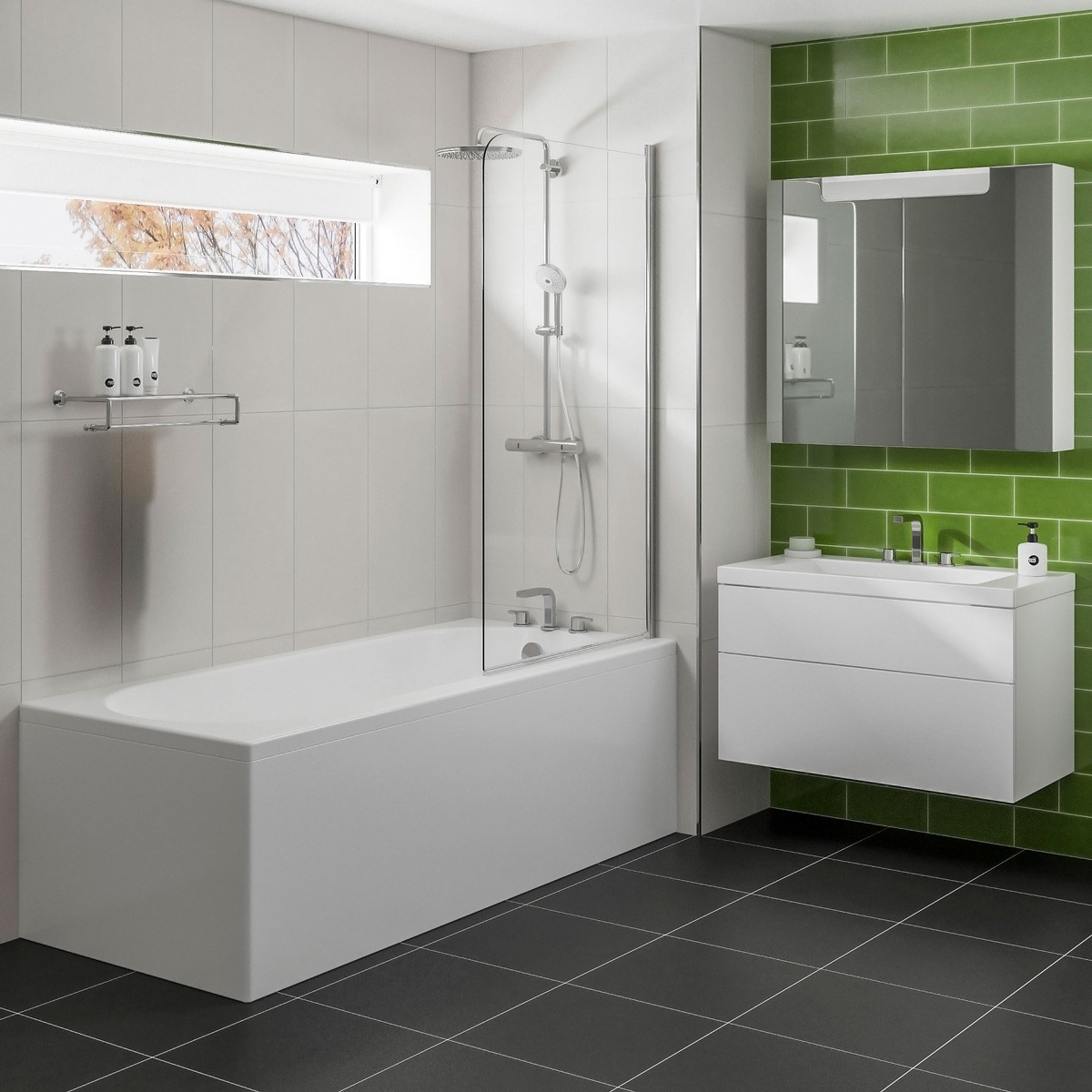 Trojan Cascade Single Ended Bath 1675x700mm