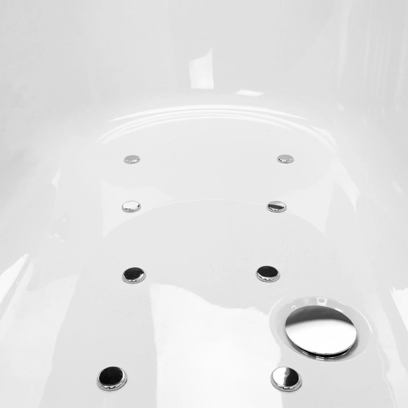 Trojan Cascade Double Ended Bath with 12 Jet Airspa System 1700x750mm 