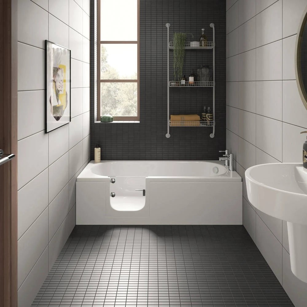Trojan Bathe Easy Cascade Walk In Bath 1500x700mm Left Hand