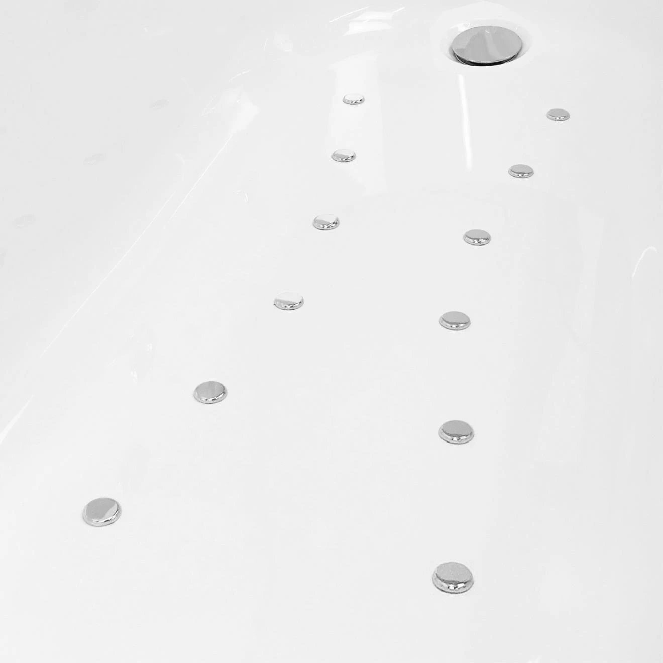 Trojan Cascade Single Ended Bath with 12 Jet Airspa System 1700x700mm