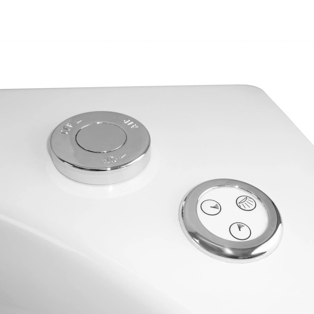 Trojancast Cascade Single Ended Bath with 14 Jet Whirlpool System & Light 1700x750mm