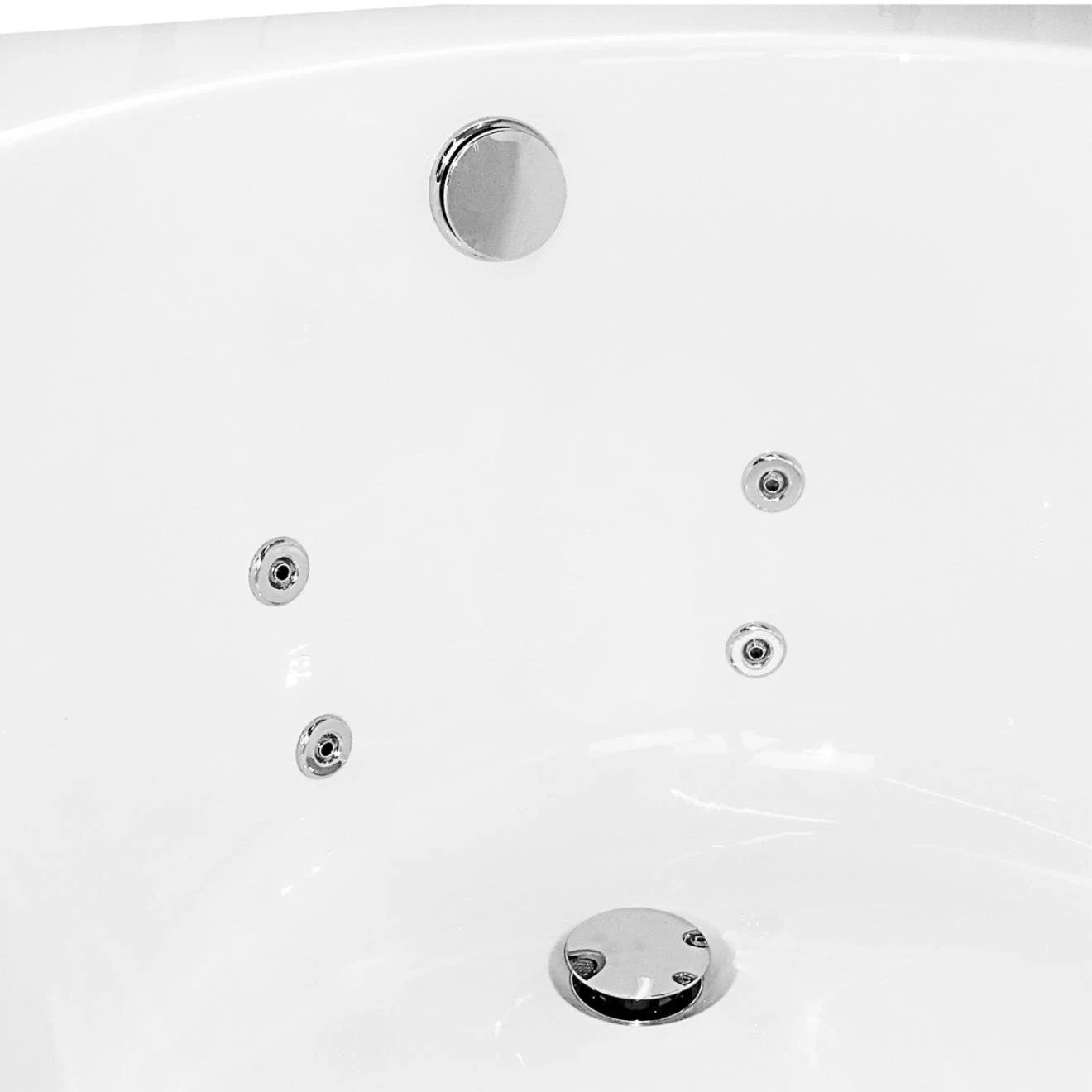 Trojan Cascade Single Ended Bath with 14 Jet Whirlpool System 1800x800mm