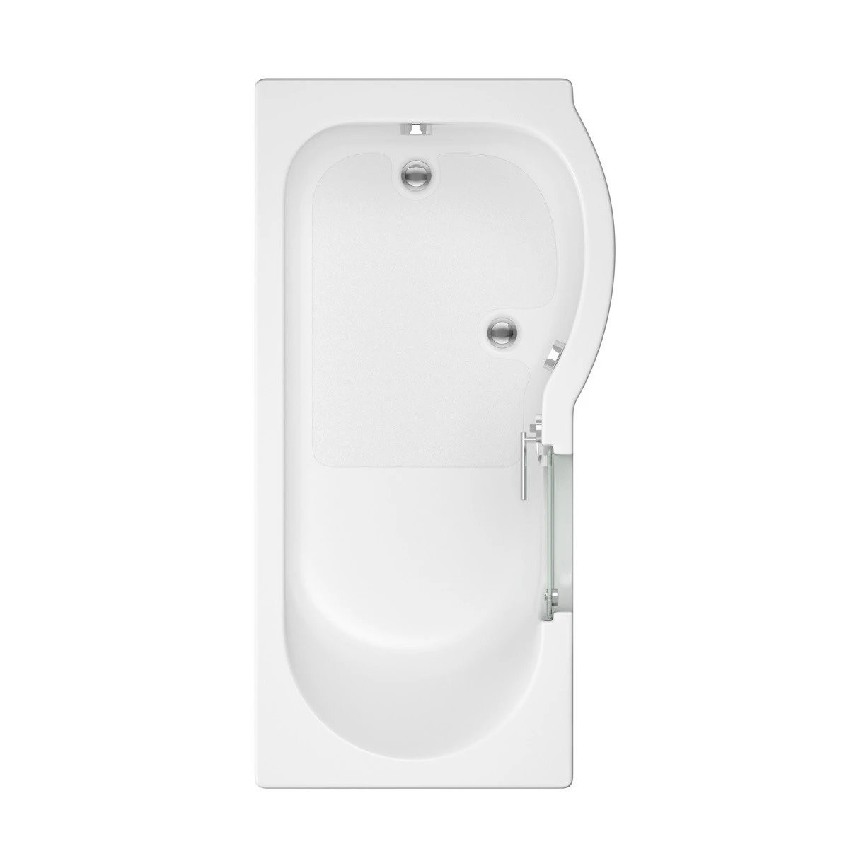Trojan Bathe Easy Concert Walk In Shower Bath 1675x750mm Left Hand