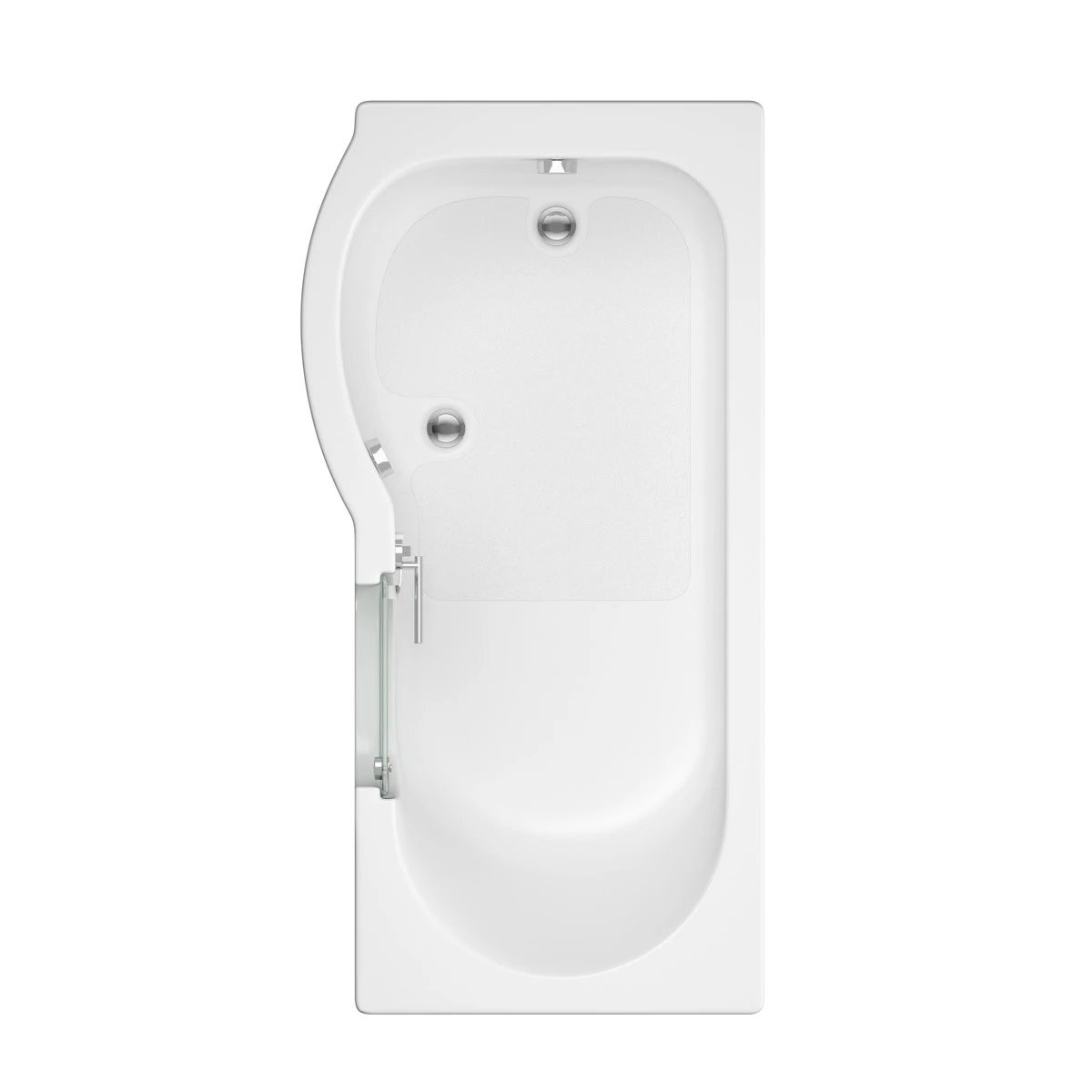 Trojan Bathe Easy Concert Walk In Shower Bath 1675x750mm Right Hand