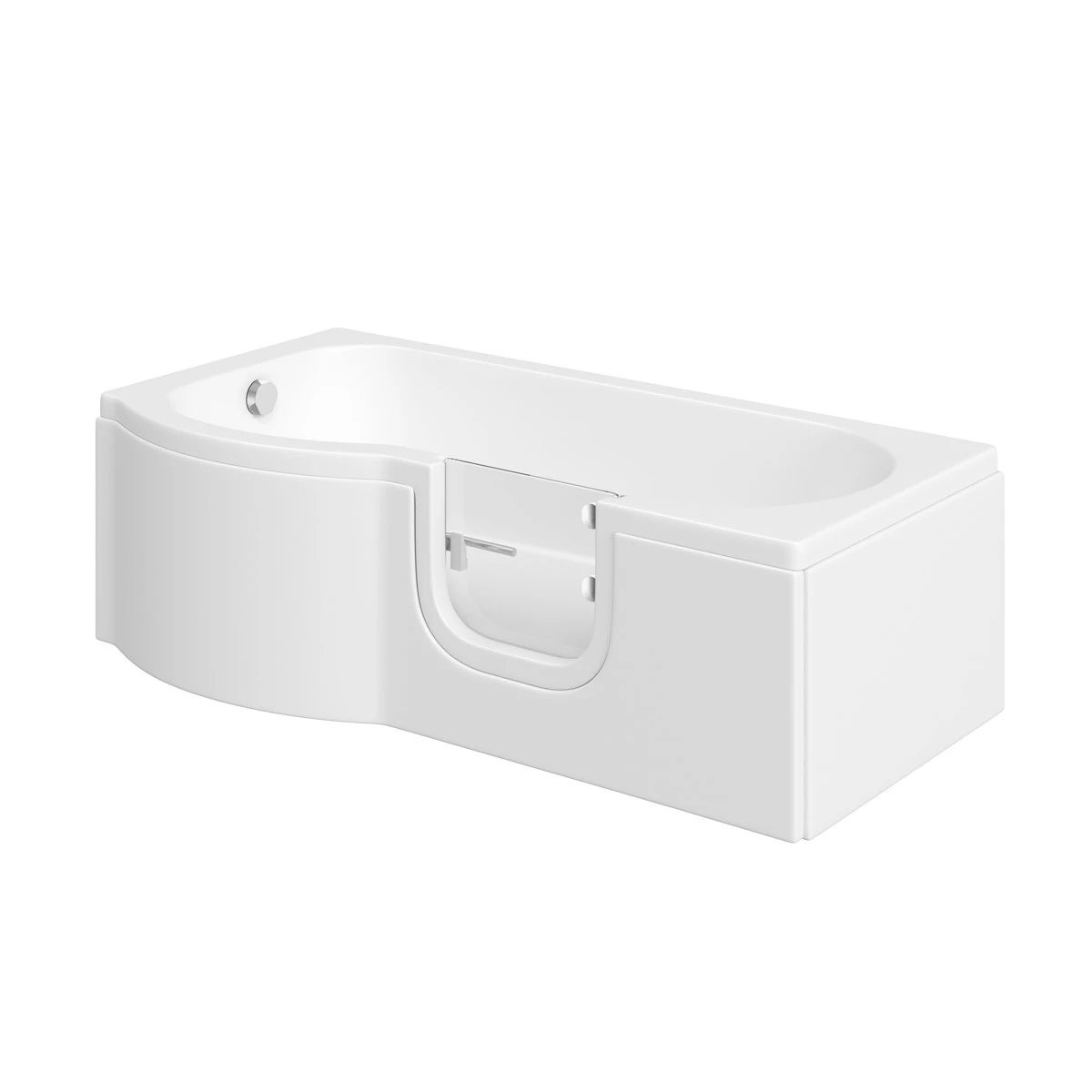 Trojan Bathe Easy Concert Walk In Shower Bath 1675x750mm Right Hand