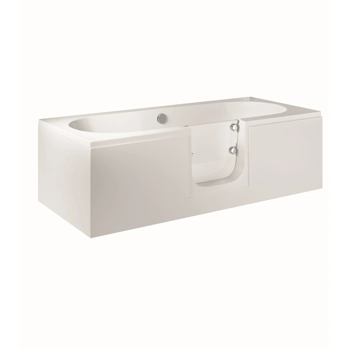Trojan Bathe Easy Cascade Double Ended Walk in Bath 1700x750mm Left Hand